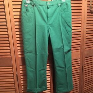 Tommy Hilfiger Green Cropped Pants